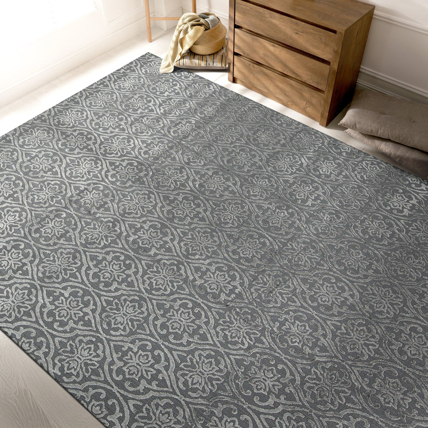 HANDLOOMED JACQUARD LISHA GREY