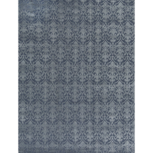 HANDLOOMED JACQUARD LORRAINE DARK BLUE