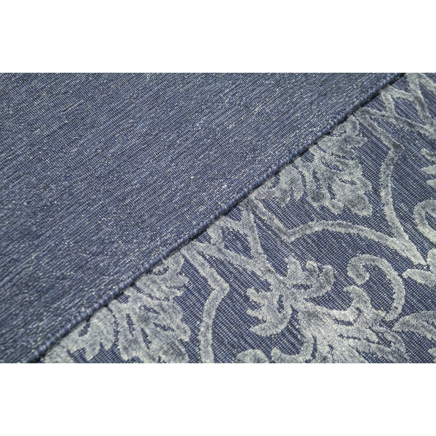 HANDLOOMED JACQUARD LORRAINE DARK BLUE