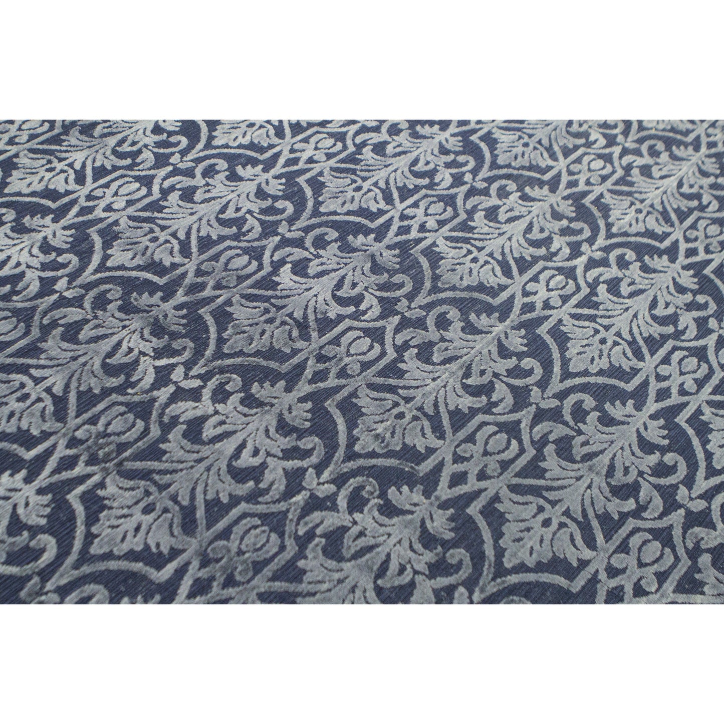 HANDLOOMED JACQUARD LORRAINE DARK BLUE