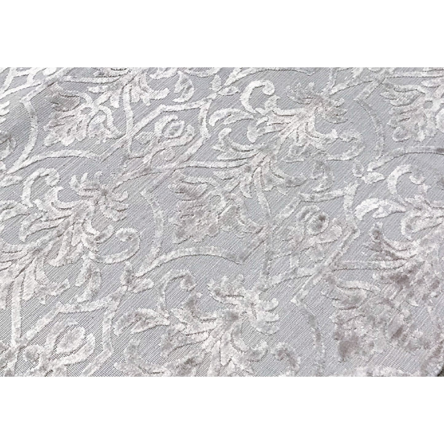 HANDLOOMED JACQUARD LORRAINE SILVER