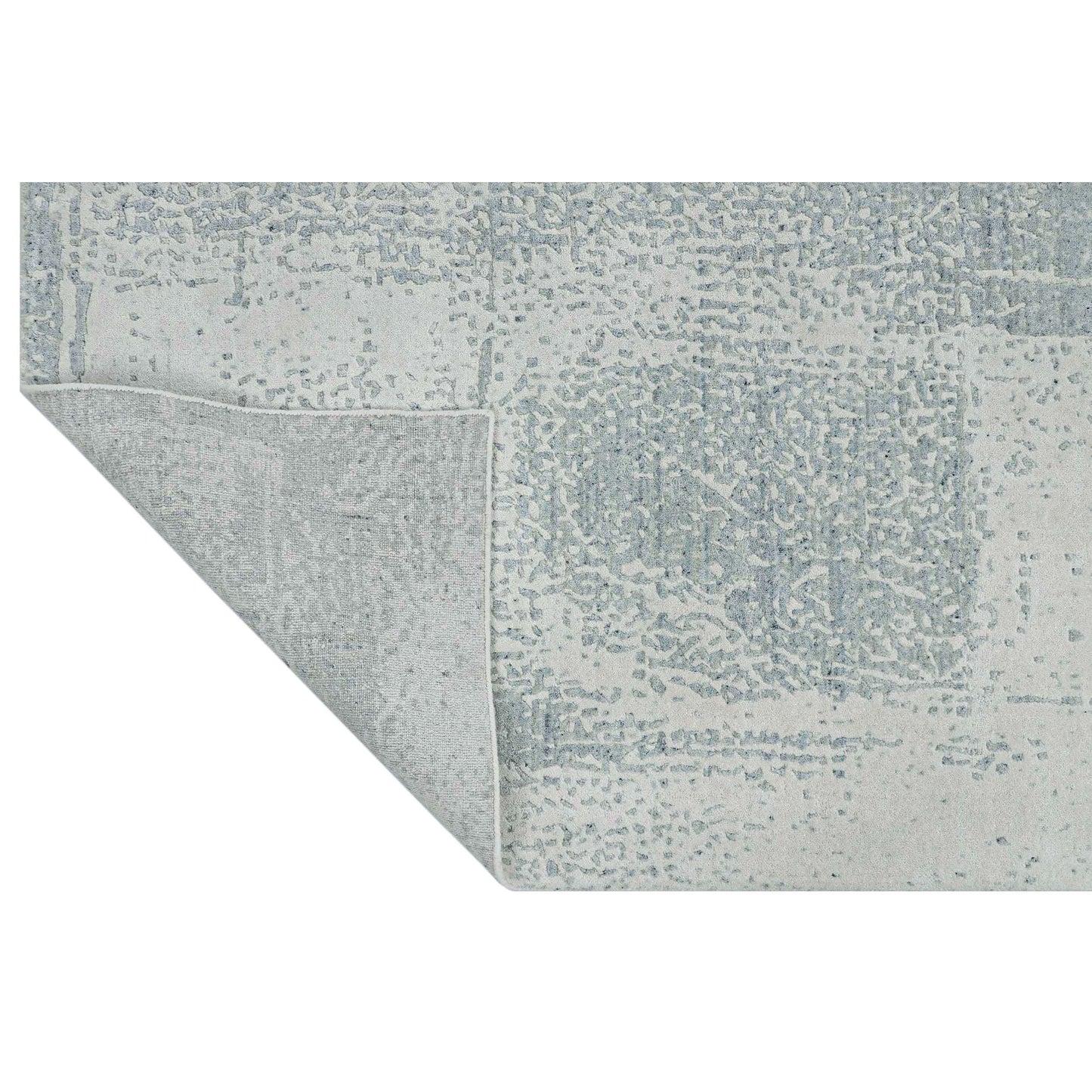 HANDLOOMED JACQUARD OPJ53 WHITE / TURQUOISE