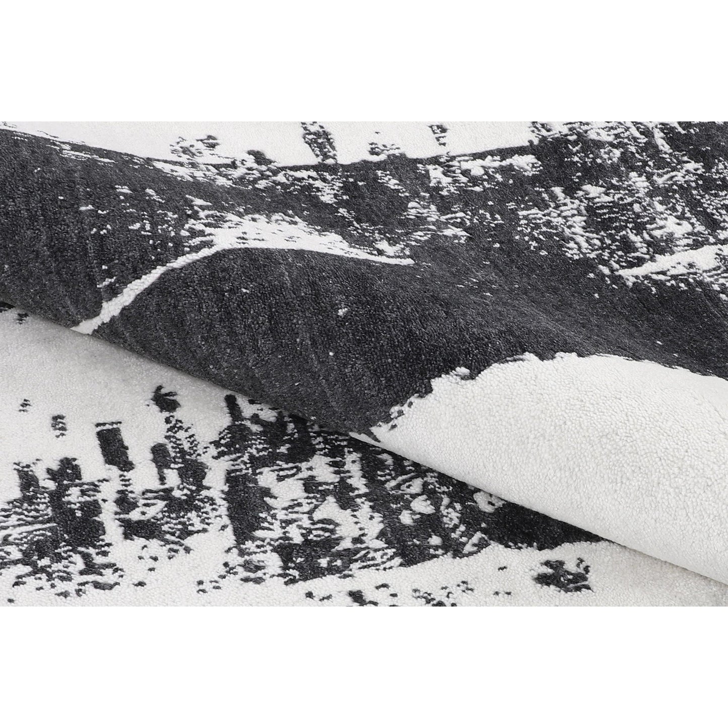 HANDLOOMED JACQUARD OPJ73 WHITE / BLACK