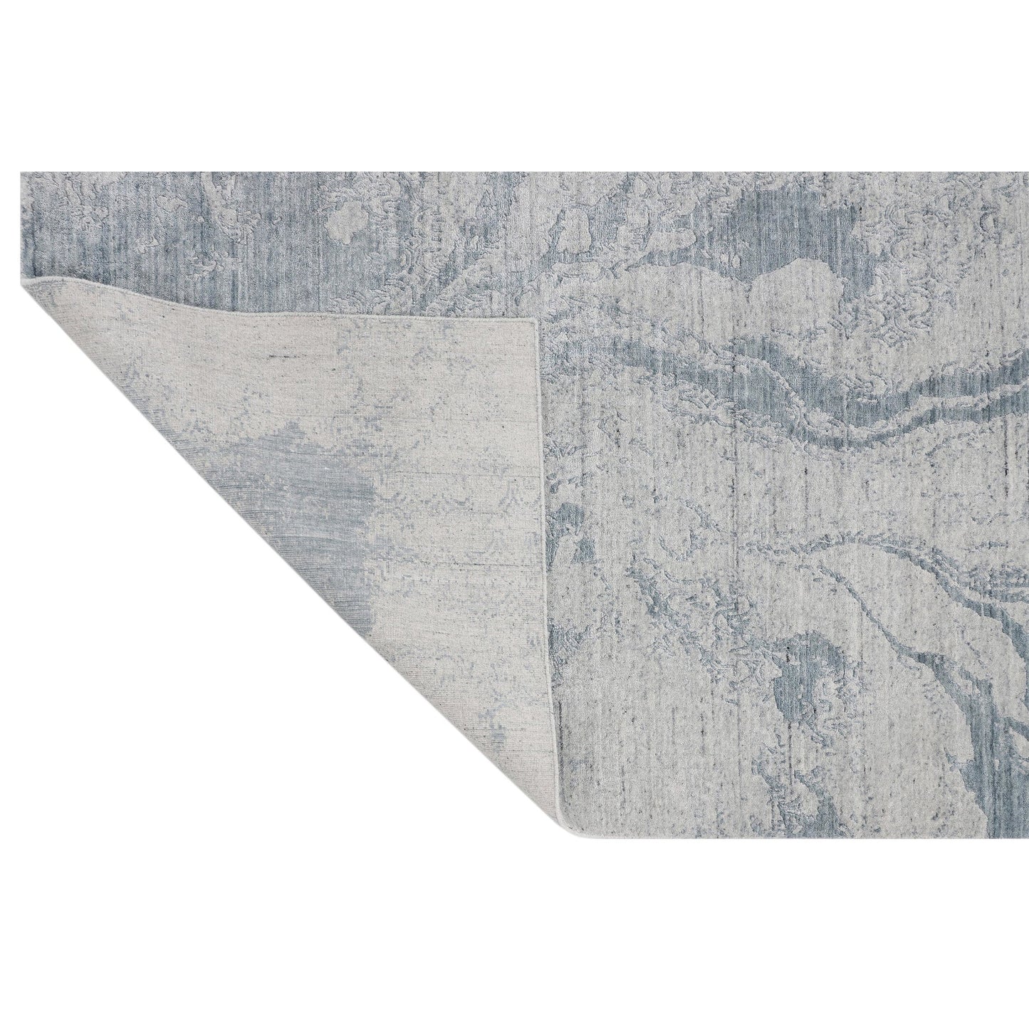 HANDLOOMED JACQUARD OPJ74 GREY / BLUE