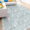 HANDLOOMED JACQUARD OPJ81 TEAL / BEIGE