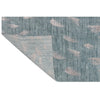 HANDLOOMED JACQUARD OPJ81 TEAL / BEIGE