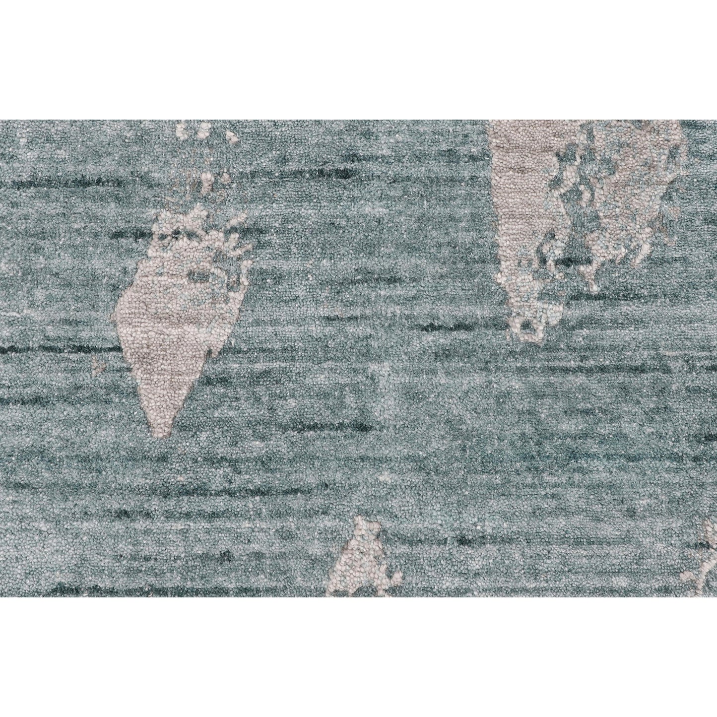 HANDLOOMED JACQUARD OPJ81 TEAL / BEIGE