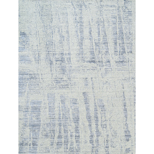 HANDLOOMED JACQUARD RA224 SILVER / LIGHT BLUE