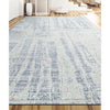 HANDLOOMED JACQUARD RA224 SILVER / LIGHT BLUE