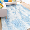 HANDLOOMED JACQUARD RA259 SILVER / BLUE