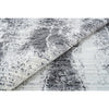 HANDLOOMED JACQUARD RA259 SILVER / DARK GREY