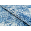 HANDLOOMED JACQUARD RA262 SILVER / BLUE
