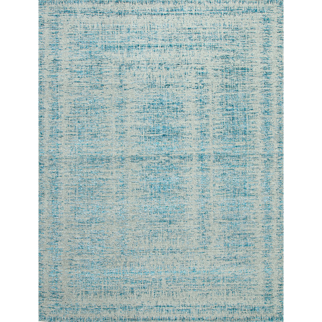 HANDLOOMED JACQUARD RC128 IVORY / BLUE
