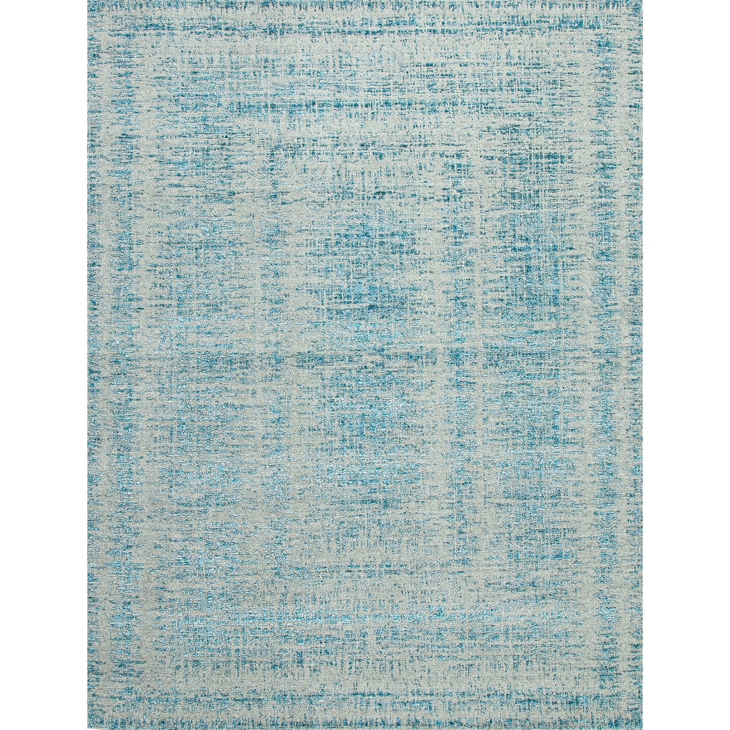 HANDLOOMED JACQUARD RC128 IVORY / BLUE