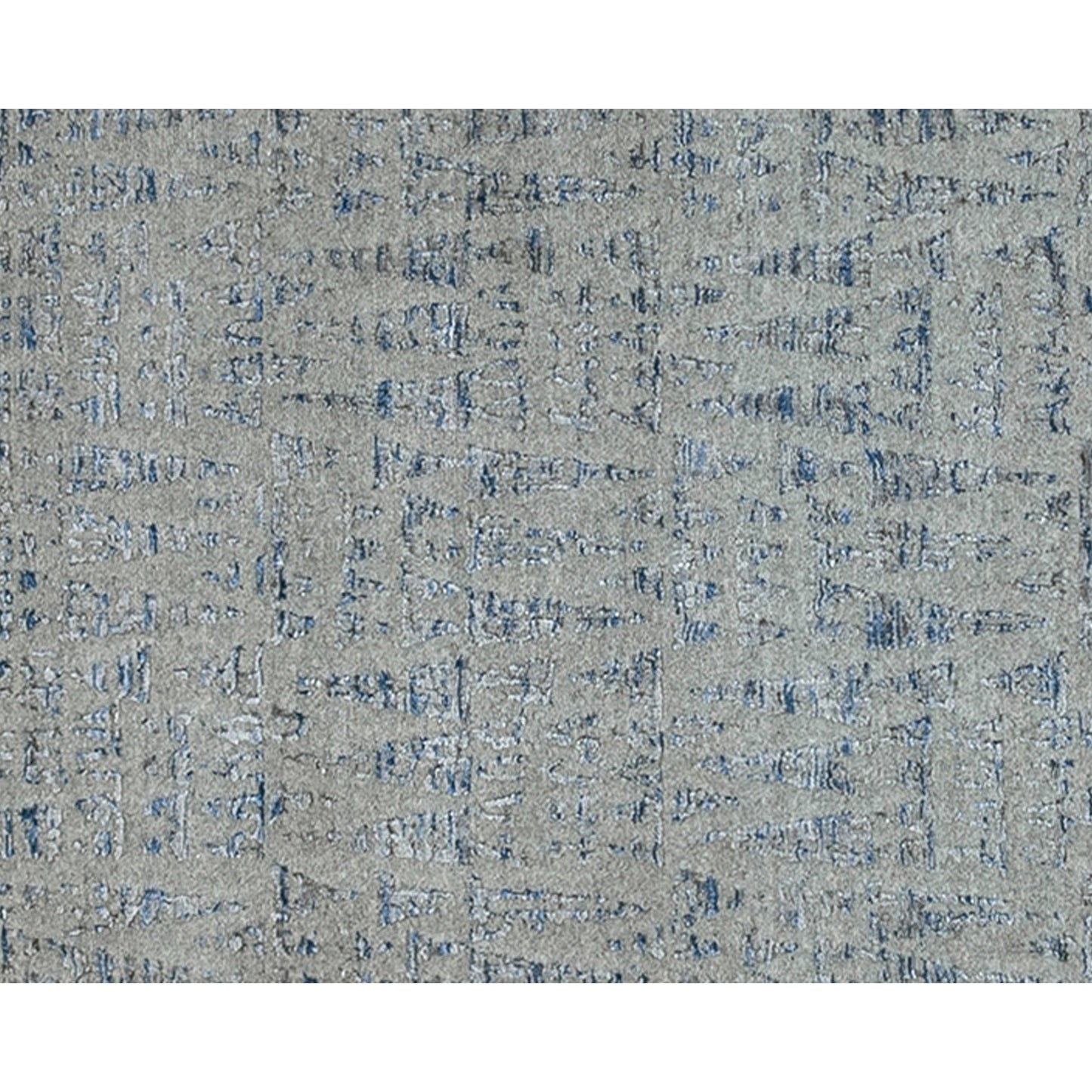 HANDLOOMED JACQUARD RC166 SILVER / BLUE