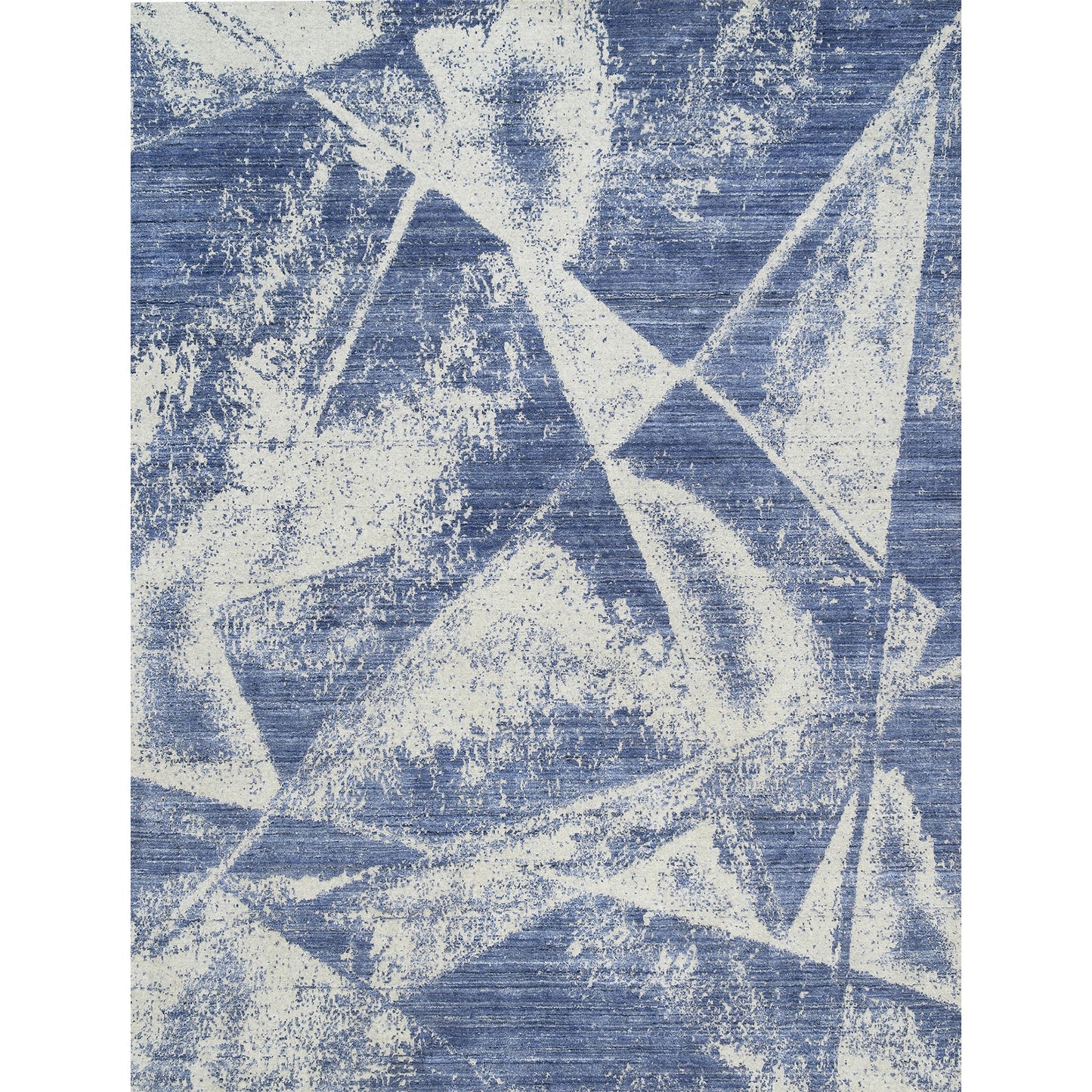 HANDLOOMED JACQUARD RC198 SILVER / BLUE