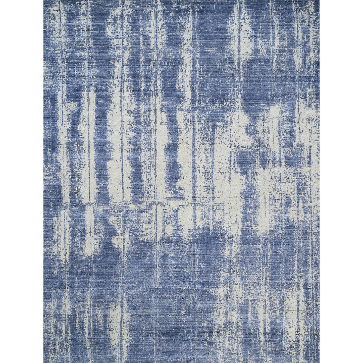 HANDLOOMED JACQUARD RC202 SILVER / BLUE
