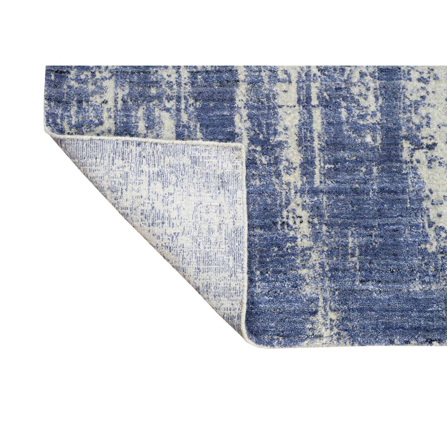 HANDLOOMED JACQUARD RC202 SILVER / BLUE