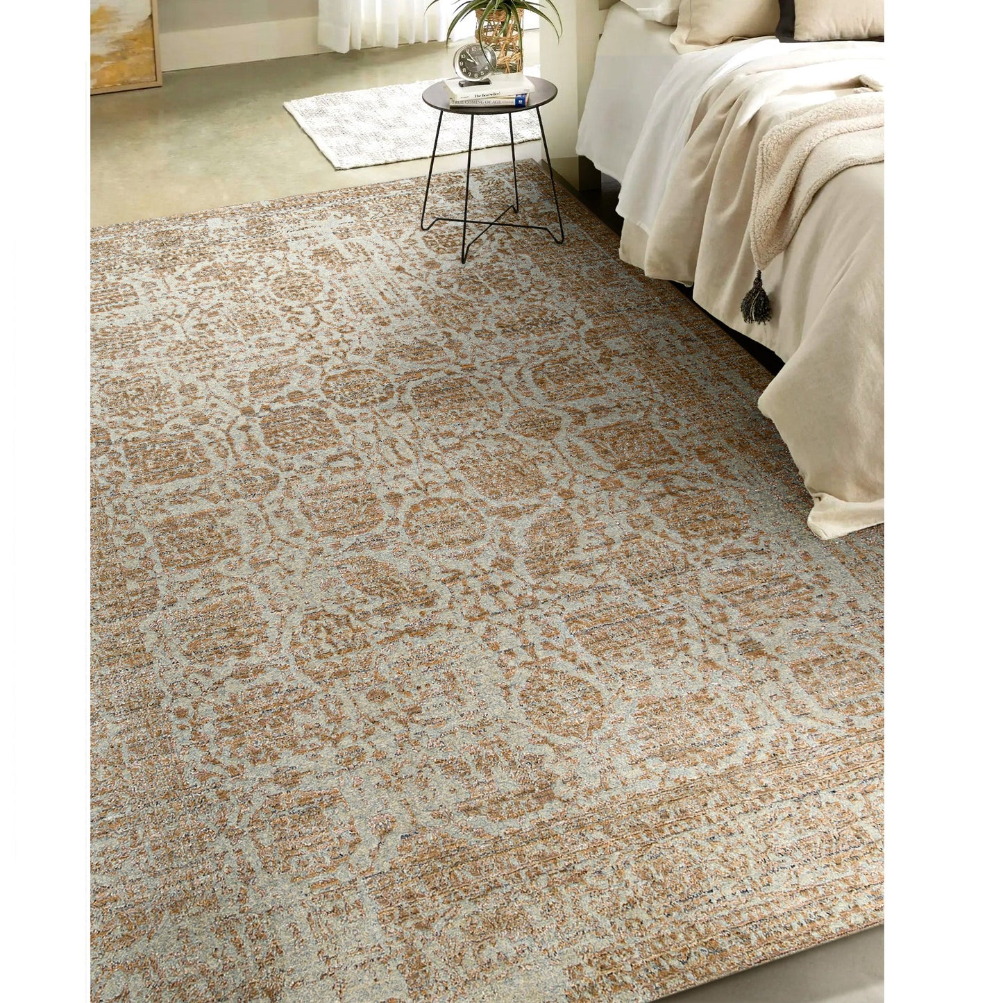 HANDLOOMED JACQUARD RC212 SILVER / GOLD