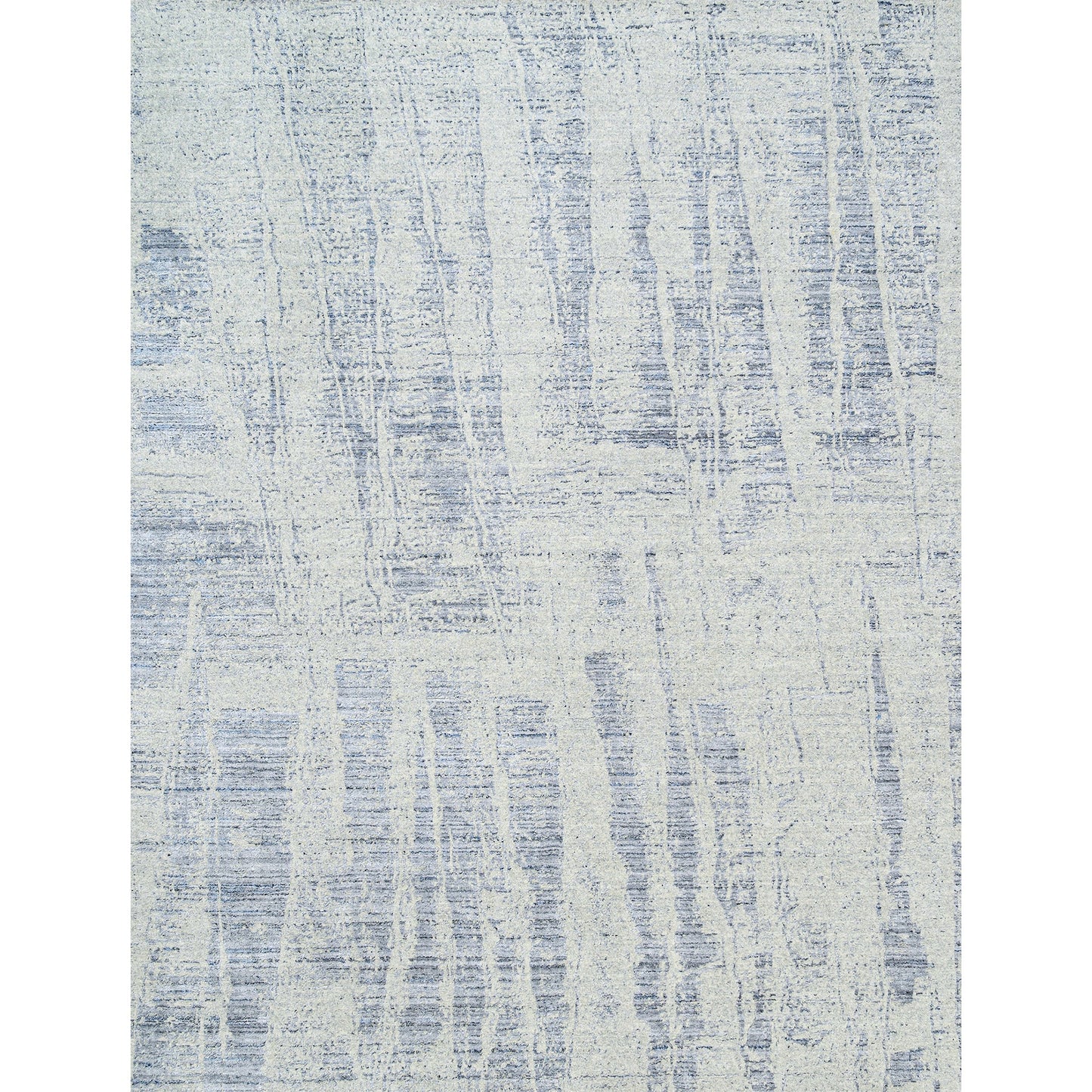 HANDLOOMED JACQUARD RC224 SILVER / LIGHT BLUE