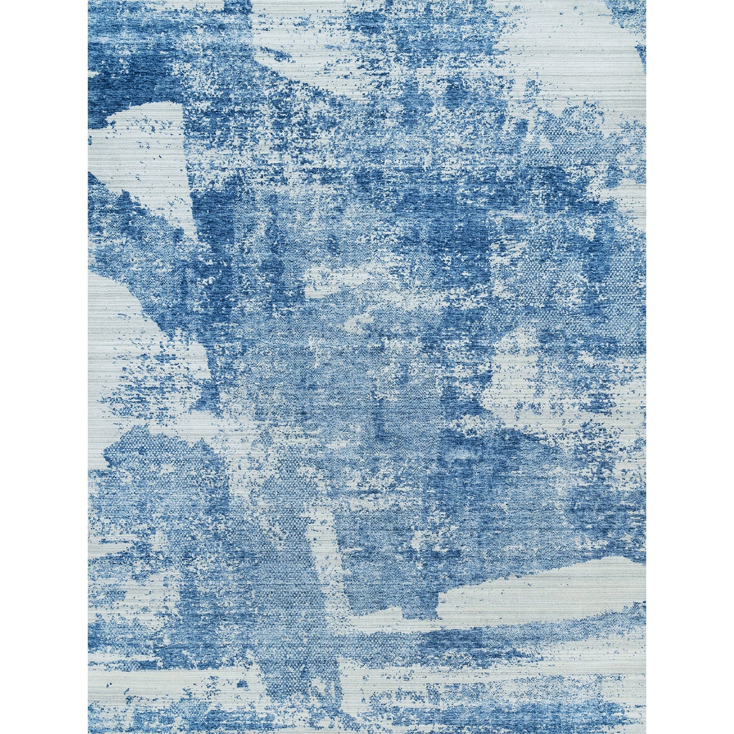 HANDLOOMED JACQUARD RC262 SILVER / BLUE