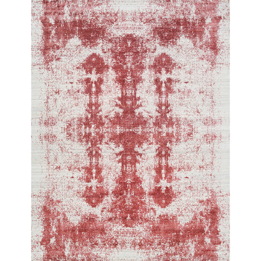HANDLOOMED JACQUARD RC273 IVORY / RED