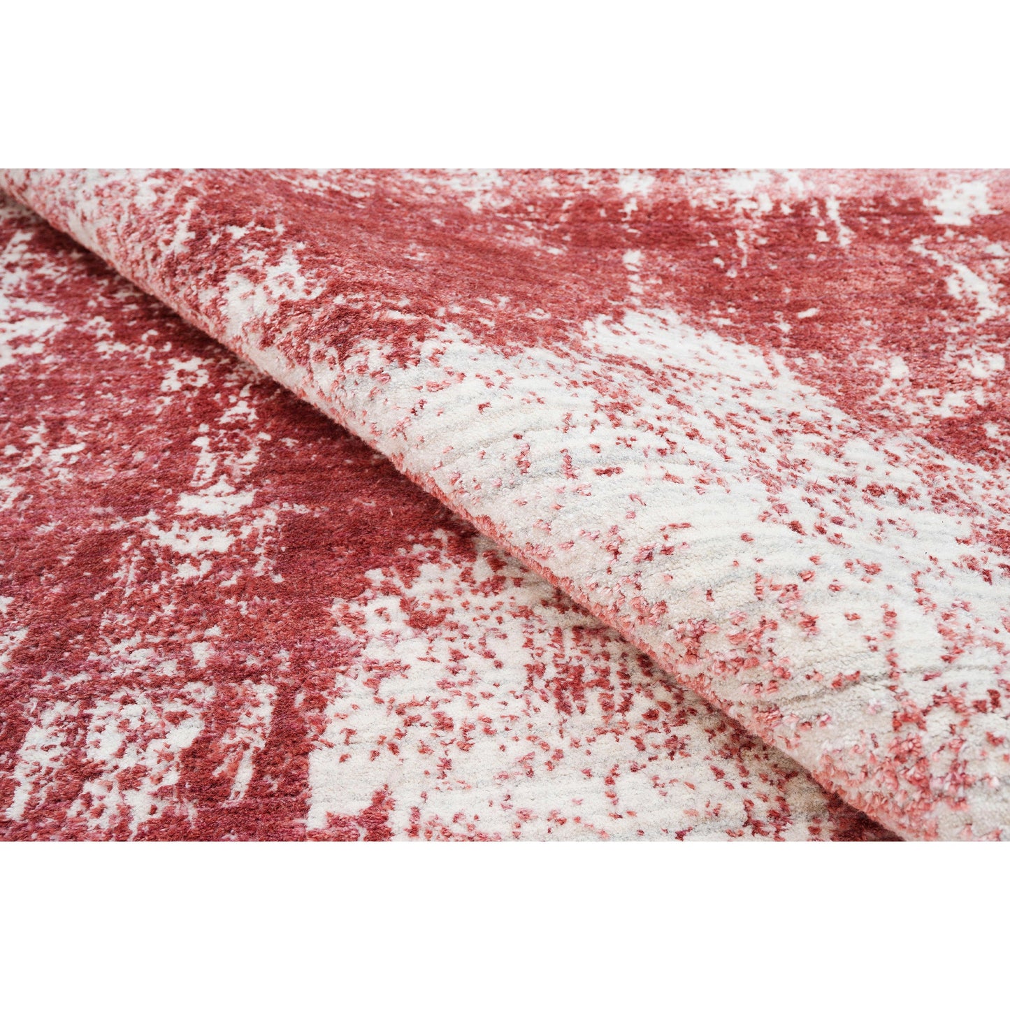 HANDLOOMED JACQUARD RC273 IVORY / RED
