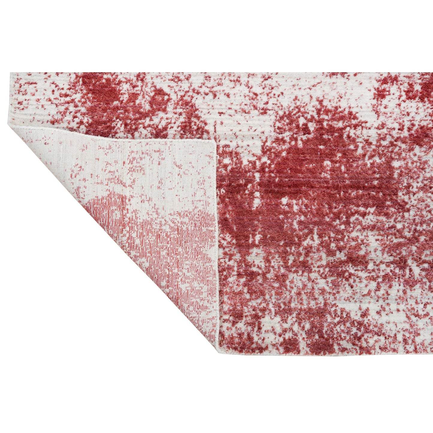 HANDLOOMED JACQUARD RC273 IVORY / RED