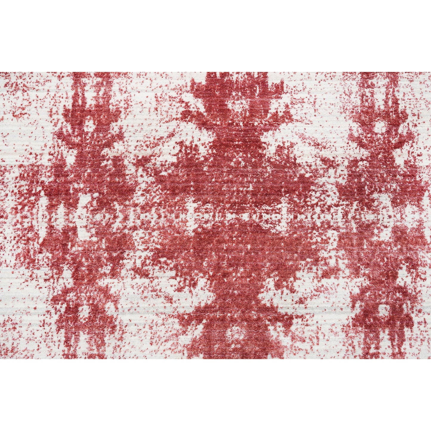 HANDLOOMED JACQUARD RC273 IVORY / RED