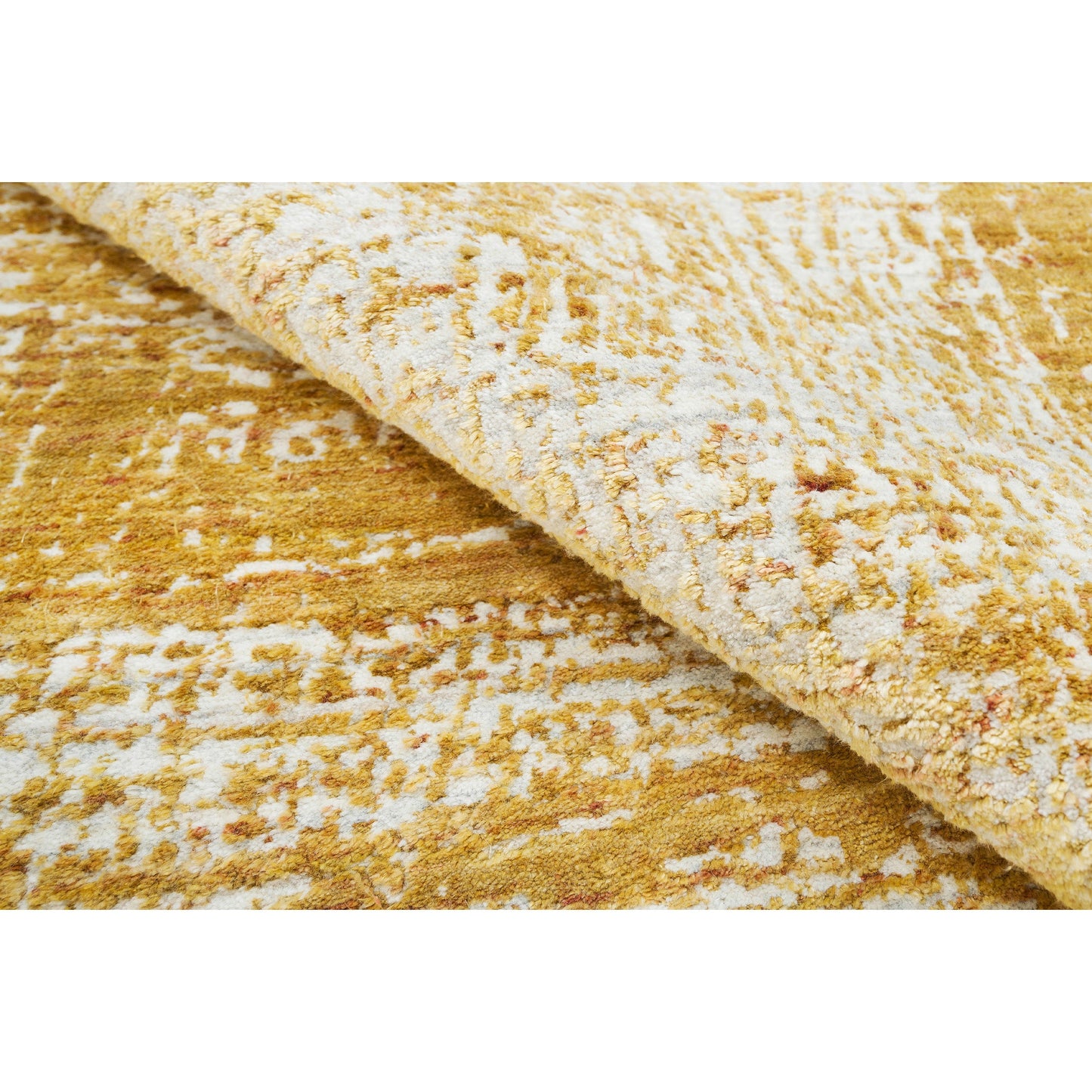 HANDLOOMED JACQUARD RC279 IVORY / GOLD
