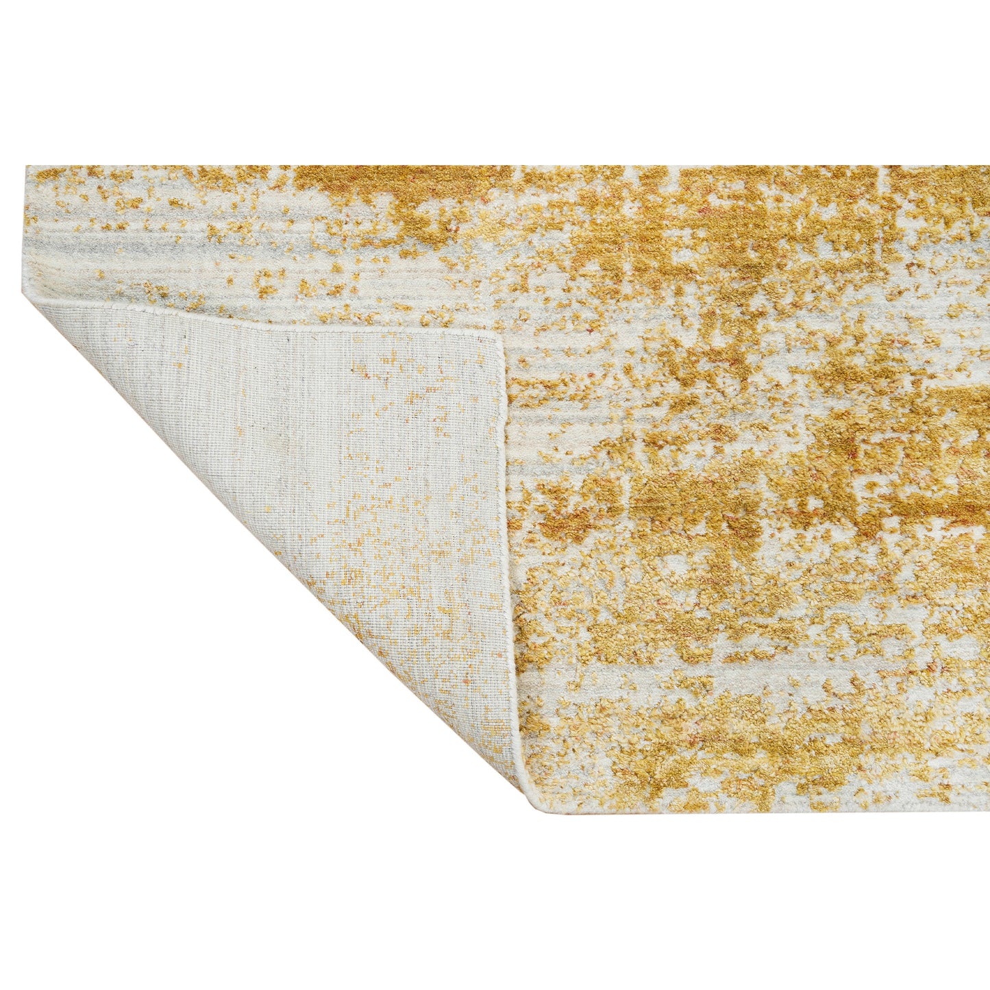 HANDLOOMED JACQUARD RC279 IVORY / GOLD