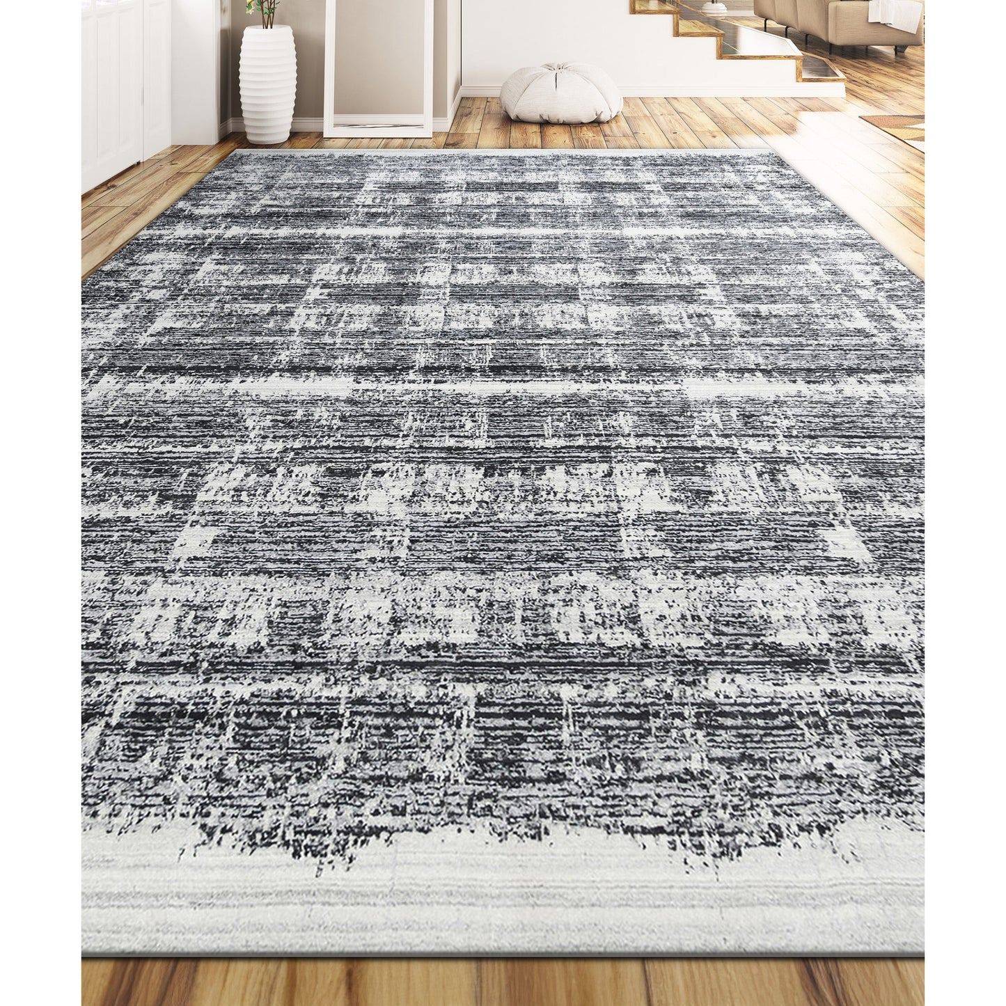 HANDLOOMED JACQUARD RC280 SILVER / GREY