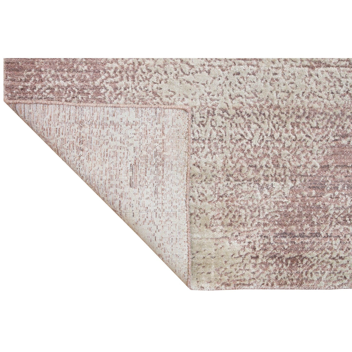 HANDLOOMED JACQUARD RC320 PINK / BEIGE