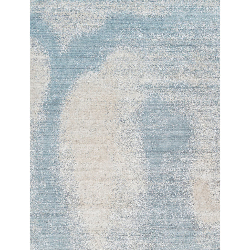 HANDLOOMED JACQUARD RC324 LIGHT BLUE / BEIGE
