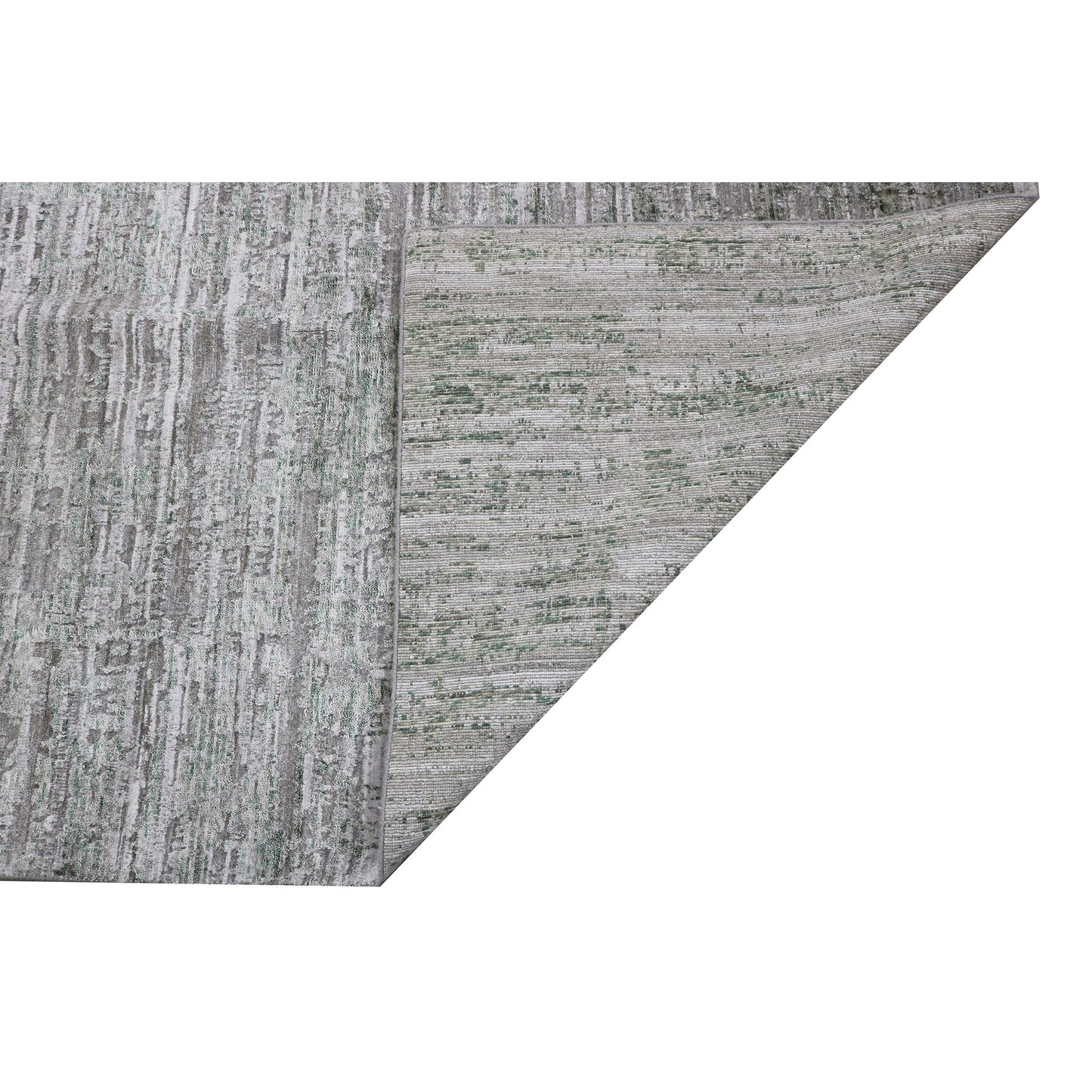 HANDLOOMED JACQUARD RK086 GREY / GREEN