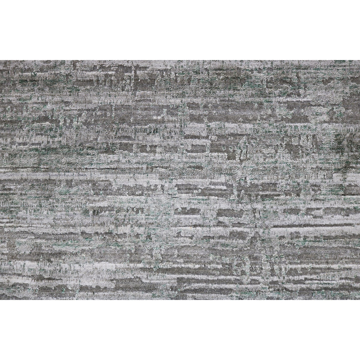 HANDLOOMED JACQUARD RK086 GREY / GREEN