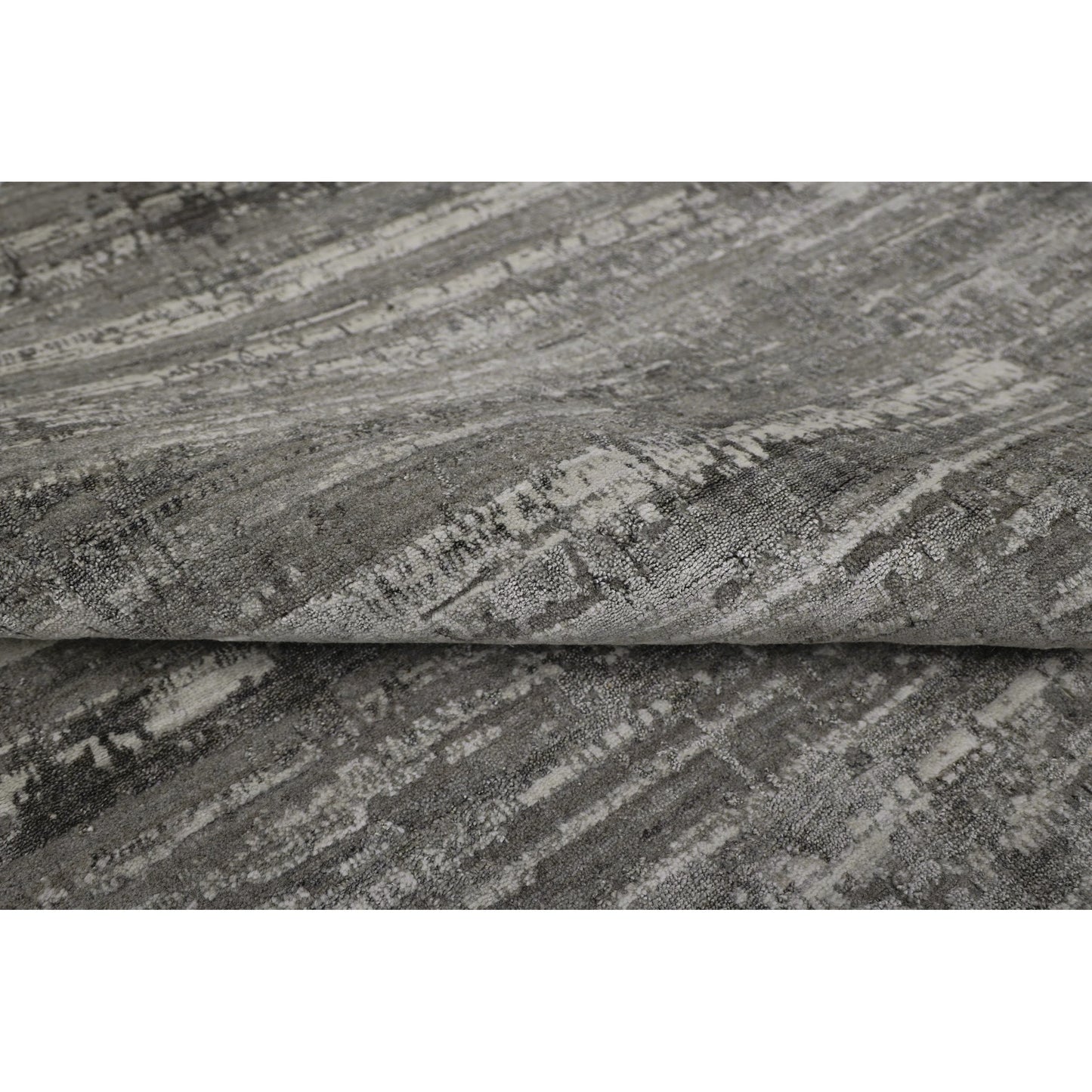 HANDLOOMED JACQUARD RK087 IVORY / CHARCOAL