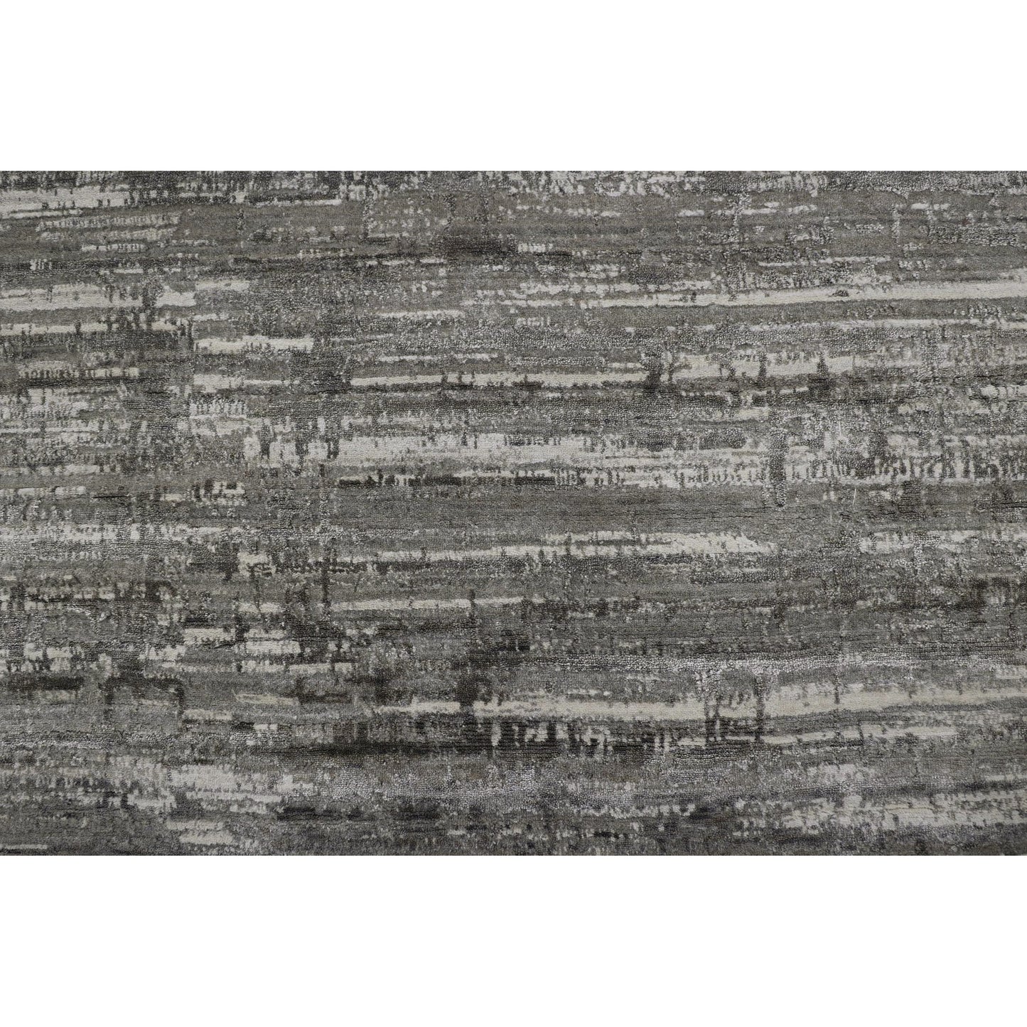 HANDLOOMED JACQUARD RK087 IVORY / CHARCOAL