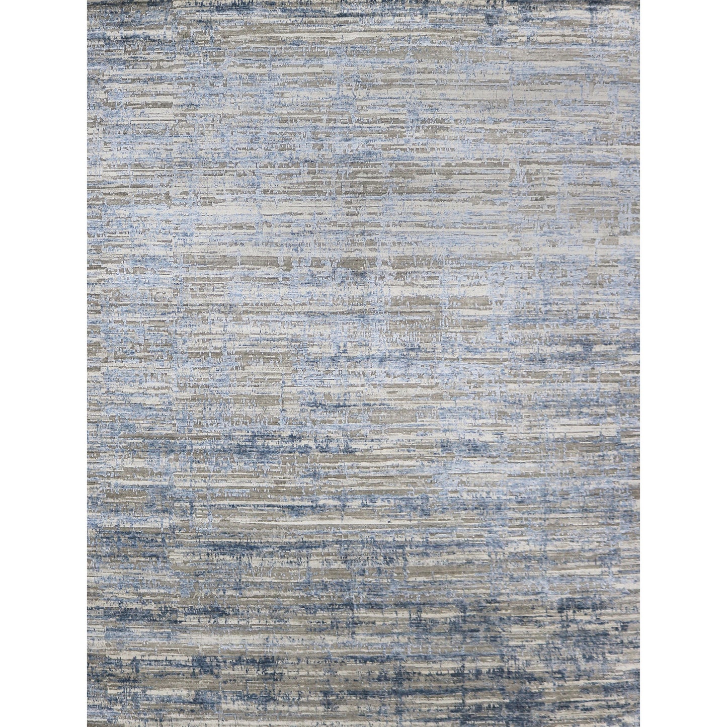 HANDLOOMED JACQUARD RK094 SILVER / BLUE