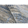 HANDLOOMED JACQUARD RK094 SILVER / BLUE