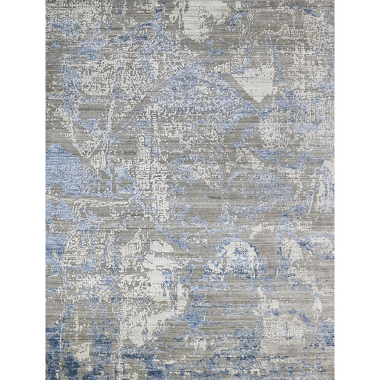HANDLOOMED JACQUARD RK197 GREY / BLUE