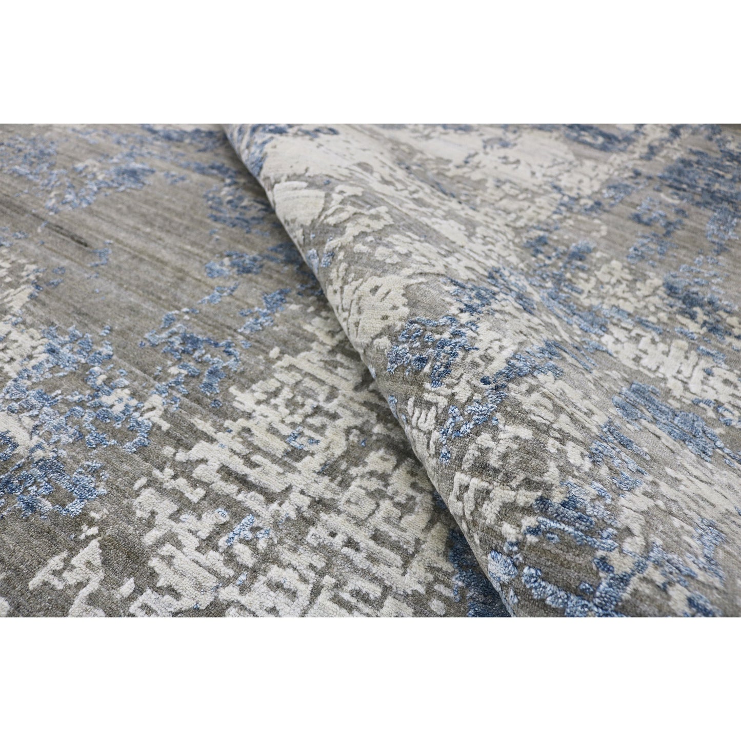 HANDLOOMED JACQUARD RK197 GREY / BLUE