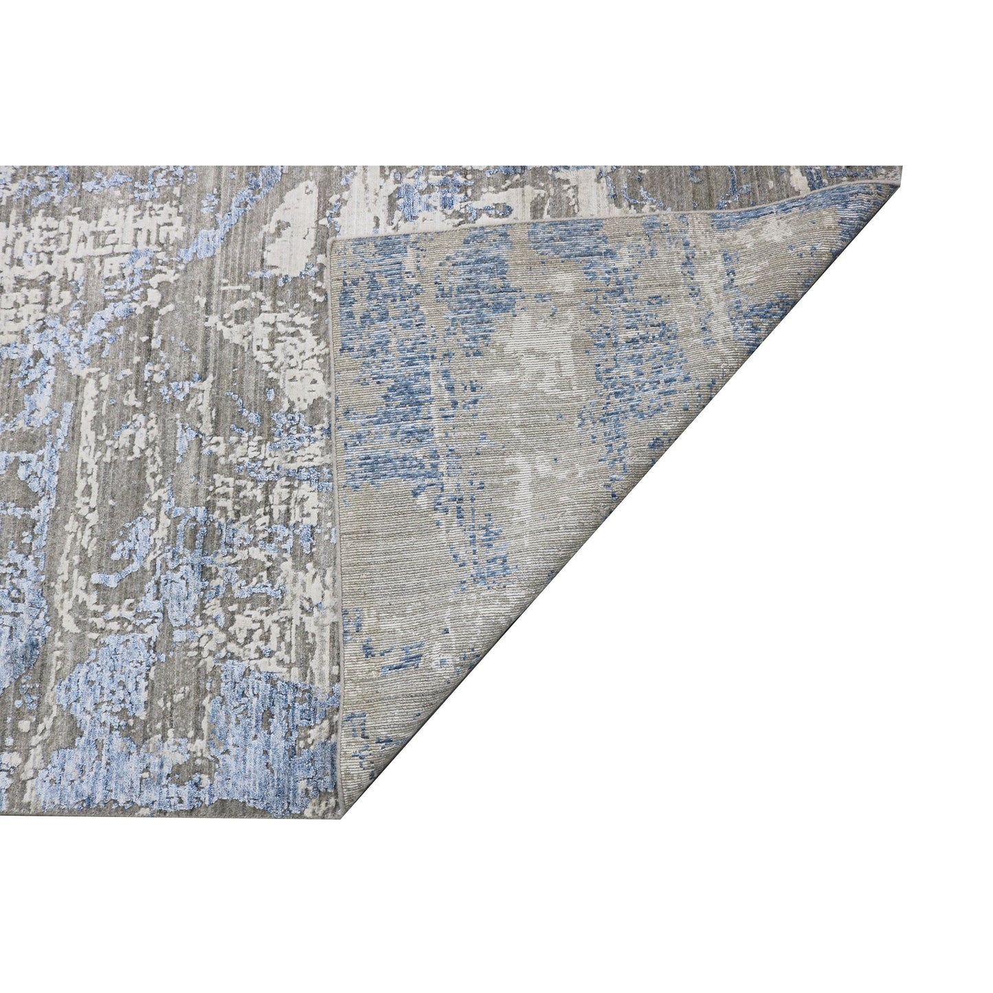 HANDLOOMED JACQUARD RK197 GREY / BLUE