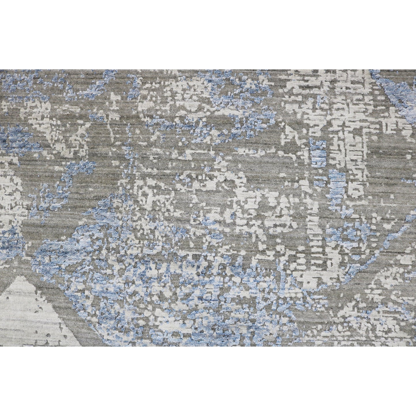 HANDLOOMED JACQUARD RK197 GREY / BLUE