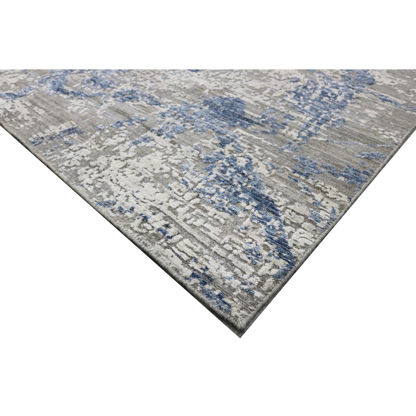 HANDLOOMED JACQUARD RK197 GREY / BLUE