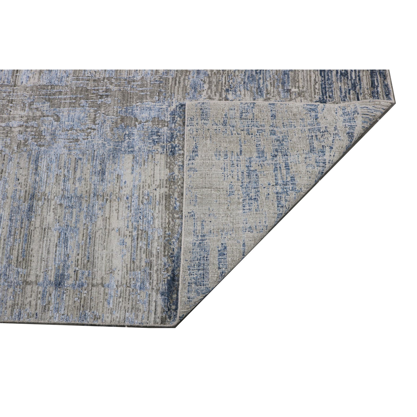 HANDLOOMED JACQUARD RK198 GREY / BLUE