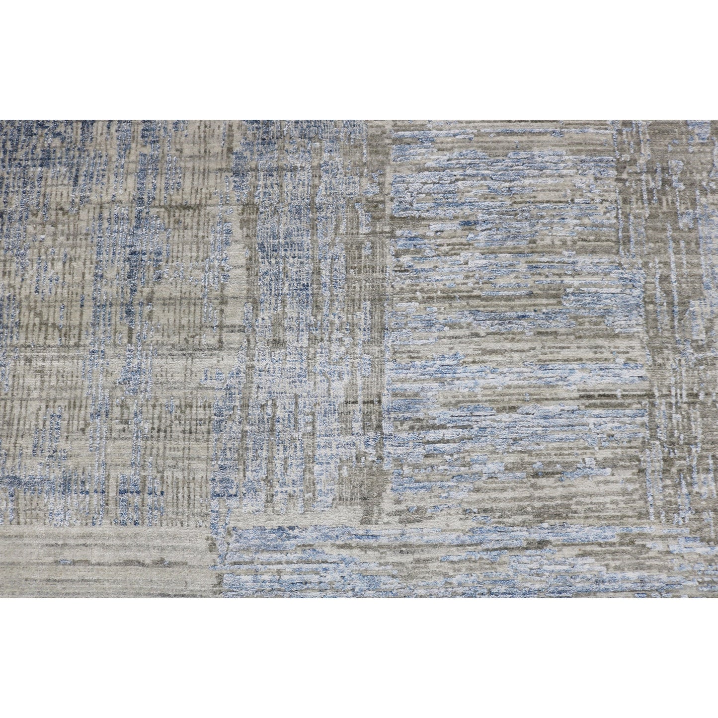 HANDLOOMED JACQUARD RK198 GREY / BLUE