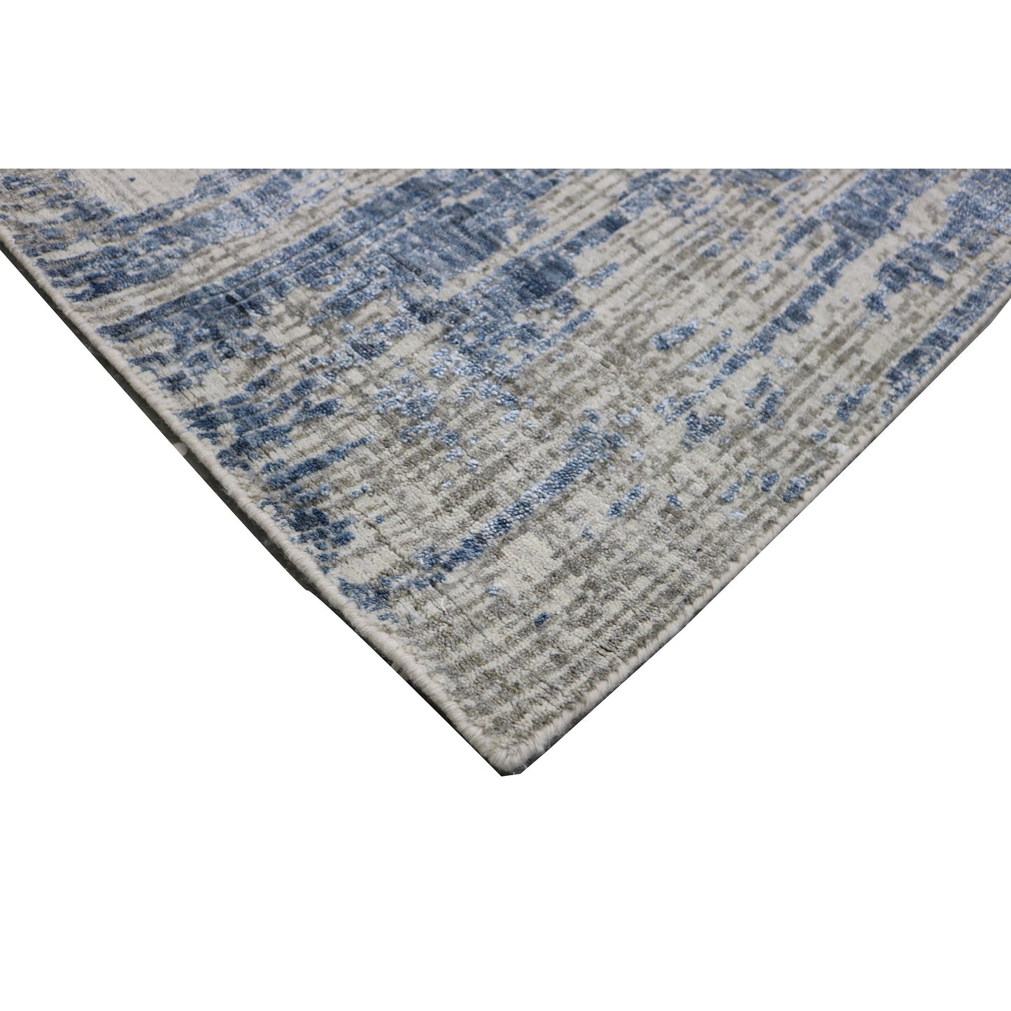 HANDLOOMED JACQUARD RK198 GREY / BLUE