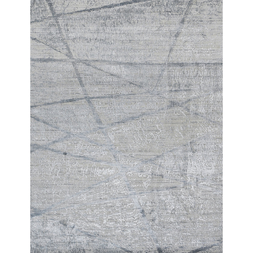 HANDLOOMED JACQUARD RK200 IVORY / LIGHT BLUE
