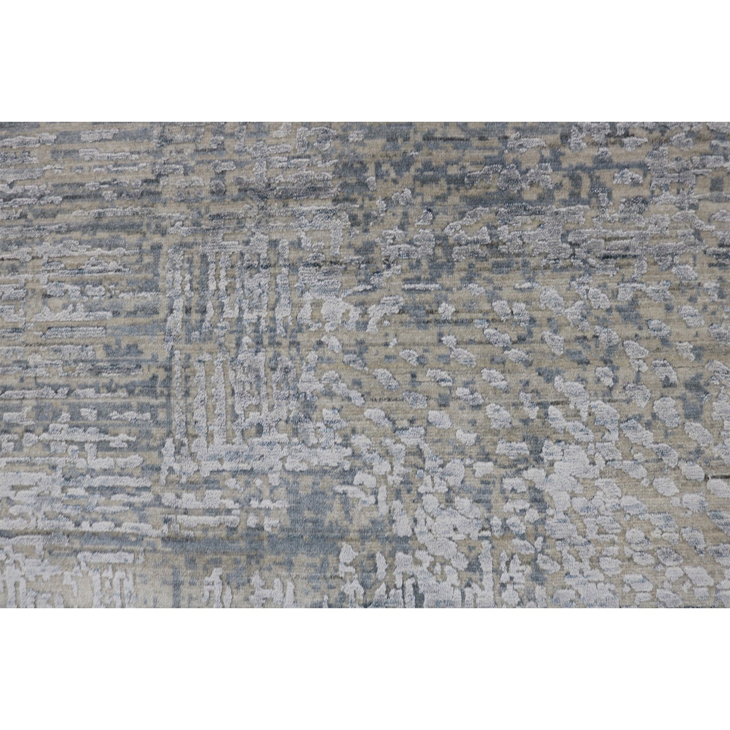 HANDLOOMED JACQUARD RK203 SILVER / BLUE